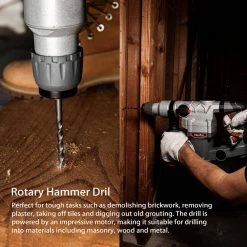 1 in. 600 RPM 15J SDS Electric Rotary Demolition Hammer Drill by XtremepowerUS -Deals Freeman Store xtremepowerus demolition breaker hammers 45355 h1 44 1000