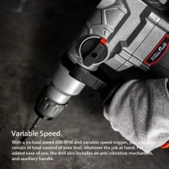 1 in. 600 RPM 15J SDS Electric Rotary Demolition Hammer Drill by XtremepowerUS -Deals Freeman Store xtremepowerus demolition breaker hammers 45355 h1 c3 1000