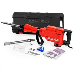 24 in. 2200-Watt Heavy-Duty Electric Jackhammer Demolition Hammer Concrete Breaker Tool Kit by XtremepowerUS