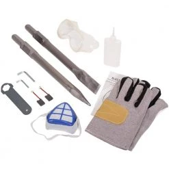 36.6 in. x 16.5 in. Electric Jack Hammer Demolition Power Tool, 2 Chisels, Case with Plastic Handle by XtremepowerUS -Deals Freeman Store xtremepowerus demolition breaker hammers 61109 xp 76 1000