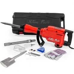 2200-Watt Heavy-Duty Electric Demolition Jack Hammer Concrete Breaker with Asphalt Cutter Chisel Bit by XtremepowerUS