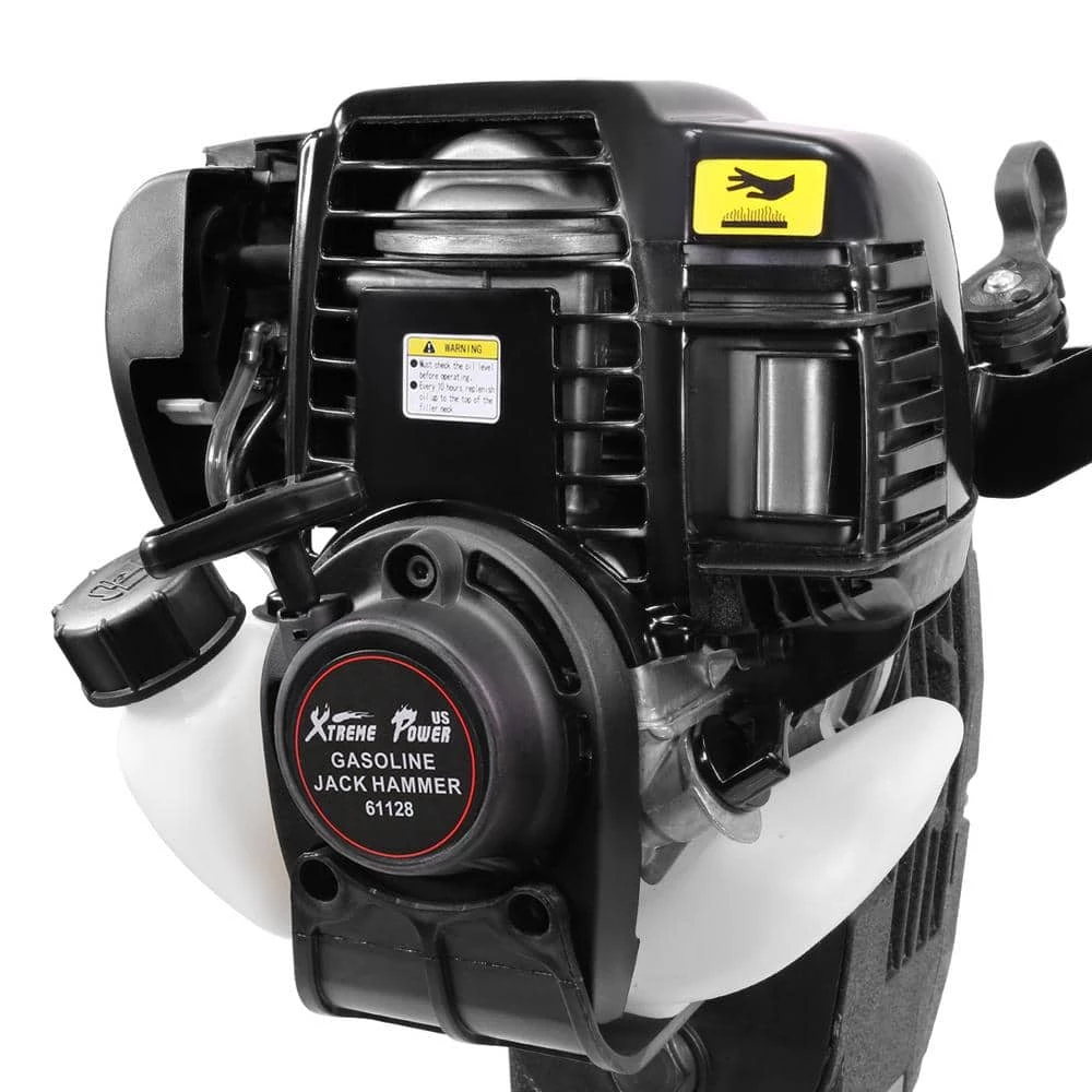 38 cc Gas Powered 4-Stroke 26 in. x 15 in. Demolition Concrete Breaker Drill Jack Hammer with 2 Chisel Plastic Handle by XtremepowerUS 5 38 cc Gas Powered 4-Stroke 26 in. x 15 in. Demolition Concrete Breaker Drill Jack Hammer with 2 Chisel Plastic Handle by XtremepowerUS - Image 5