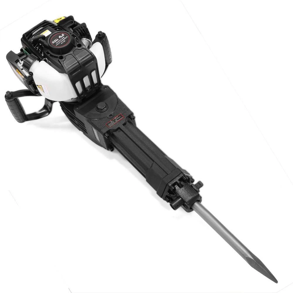 38 cc Gas Powered 4-Stroke 26 in. x 15 in. Demolition Concrete Breaker Drill Jack Hammer with 2 Chisel Plastic Handle by XtremepowerUS 2 38 cc Gas Powered 4-Stroke 26 in. x 15 in. Demolition Concrete Breaker Drill Jack Hammer with 2 Chisel Plastic Handle by XtremepowerUS - Image 2