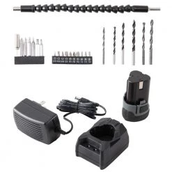 12-Volt Li-Ion 1-9/16 in. Chuck Size Cordless Drill Electric Screwdriver Power Driver with 2Ah Battery, Charger & Case by XtremepowerUS -Deals Freeman Store xtremepowerus electric screwdrivers 47518 4f 1000