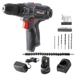 12-Volt Li-Ion 1-9/16 in. Chuck Size Cordless Drill Electric Screwdriver Power Driver with 2Ah Battery, Charger & Case by XtremepowerUS