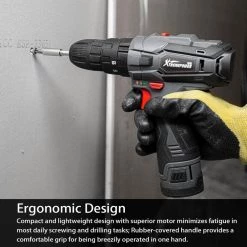 12-Volt Li-Ion 1/2 in. Chuck Size Cordless Drill LED Electric Screwdriver Power Driver with 2Ah Battery & Case by XtremepowerUS -Deals Freeman Store xtremepowerus electric screwdrivers 47519 1f 1000