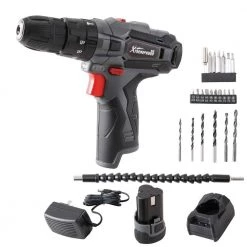 12-Volt Li-Ion 1/2 in. Chuck Size Cordless Drill LED Electric Screwdriver Power Driver with 2Ah Battery & Case by XtremepowerUS