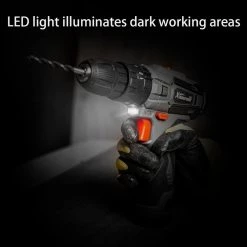 12-Volt Li-Ion 1/2 in. Chuck Size Cordless Drill LED Electric Screwdriver Power Driver with 2Ah Battery & Case by XtremepowerUS -Deals Freeman Store xtremepowerus electric screwdrivers 47519 76 1000