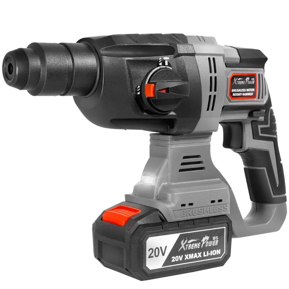 20-Volt 4Ah Lithium-Lon Cordless 1/2 in. SDS-Plus Rotary Hammer 2.2J Drill Drilling with Charger and Bag by XtremepowerUS 2 20-Volt 4Ah Lithium-Lon Cordless 1/2 in. SDS-Plus Rotary Hammer 2.2J Drill Drilling with Charger and Bag by XtremepowerUS - Image 2