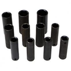 1/2 in. Drive SAE Deep Impact Wrench Socket Set with Carrying Case (12-Piece) by XtremepowerUS -Deals Freeman Store xtremepowerus impact socket sets 35702 h1 4f 1000