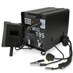 190 Amp Dual MIG-195 230-Volt Gasoline Flux Core Auto Wire Aluminum Welding Machine Gas/No Gas Welder by XtremepowerUS