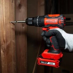 20-Volt MAX Li-Ion Brushless Cordless Impact Drill 1/2 in. Chuck LED Power Drill 2 Ah Battery, Charger & Bag by XtremepowerUS -Deals Freeman Store xtremepowerus power drills 47531 1f 1000