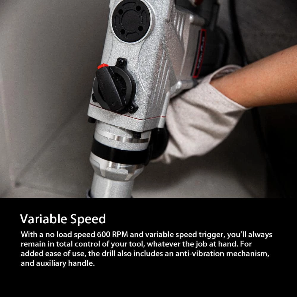 1-1/4 in. 8.5 Amp SDS-Plus Corded Variable Speed Concrete/Masonry Rotary Hammer Drill with Storage Case by XtremepowerUS 6 1-1/4 in. 8.5 Amp SDS-Plus Corded Variable Speed Concrete/Masonry Rotary Hammer Drill with Storage Case by XtremepowerUS - Image 6