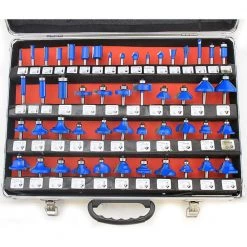 1/4 in. Tungsten Carbide Bladed Router Bit Set (50-Piece) by XtremepowerUS 7 1/4 in. Tungsten Carbide Bladed Router Bit Set (50-Piece) by XtremepowerUS -Deals Freeman Store xtremepowerus router bit sets 32200 h 4f 1000